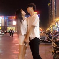 韩版唯美街拍情侣头像