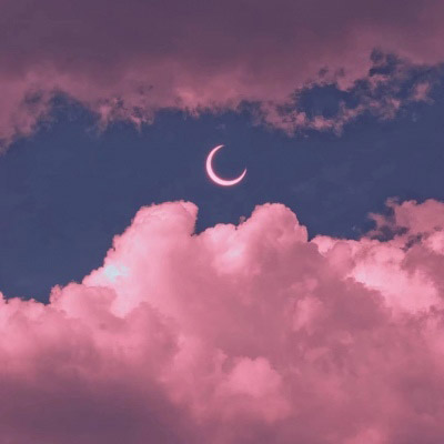 晚霞天空云朵唯美图片