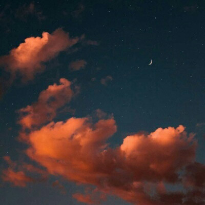 晚霞天空云朵唯美图片 - 微信头像 - 潮人个性网