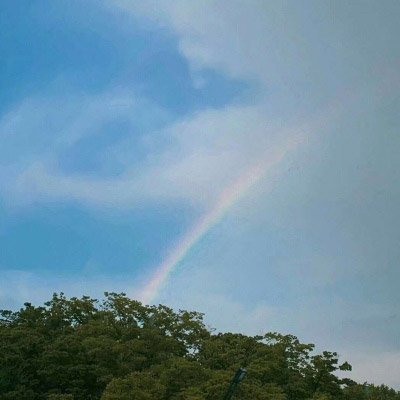 雨后彩虹图片真实照片 最漂亮的唯美的彩虹图片大全