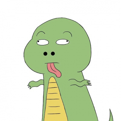 小恐龙头像可爱 网红绿色小恐龙卡通头像